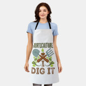 園芸を掘る エプロン (着用した状態)