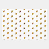 園芸ガールひまわりハッピーバースデー ラッピングペーパーシート (正面2)