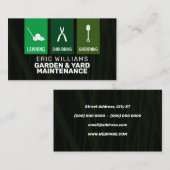 園芸サモダンービスはアイコンでカバー 名刺 (正面/裏面)