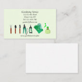 園芸サービス業カードテンプレート 名刺 (正面/裏面)