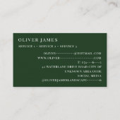 園芸サービス 名刺 (裏面)