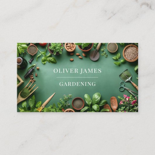 園芸サービス 名刺 (正面)