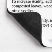 園芸シンプルな土テスト マウスパッド (コーナー)