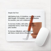 園芸シンプルな土テスト マウスパッド (マウス)