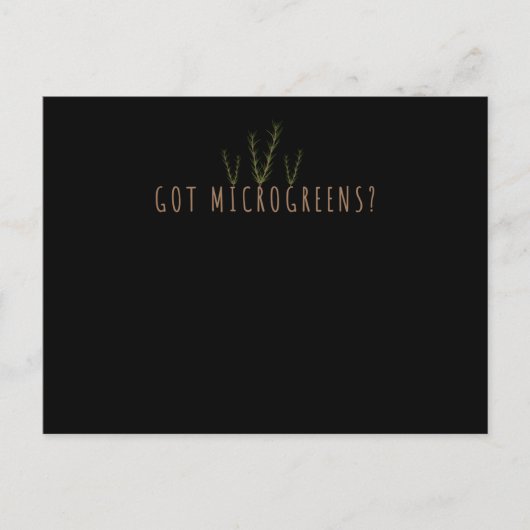園芸ハーブミクログリーンズ ポストカード (正面)