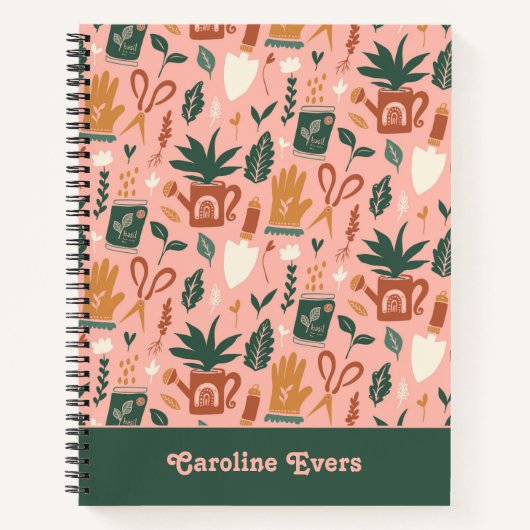 園芸パーソナライズされた手帳 ノートブック (正面)