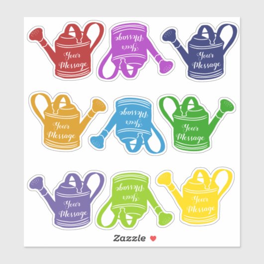 園芸パーソナライズされた用の散水缶シート シール (シート)