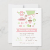 園芸モダン具・植物誕生会 招待状 (正面)