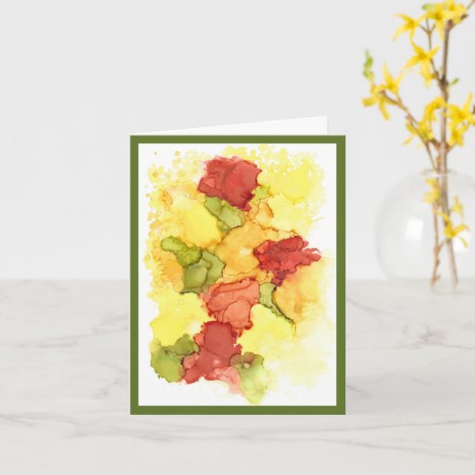 園芸ユーモアのあるの事実 カード (黄色い花)