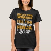 園芸労働者 Tシャツ (正面)