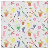 園芸品パターン ファブリック (クローズアップ)