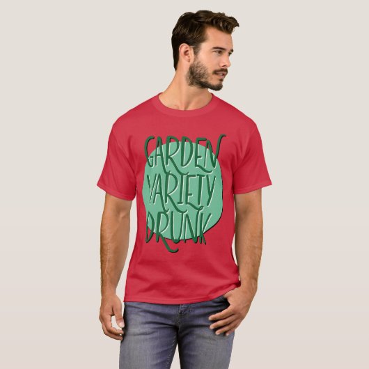 園芸品種飲回復スローガン Tシャツ (正面フル)
