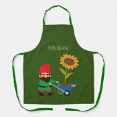 園芸園格言カラフル エプロン (正面)