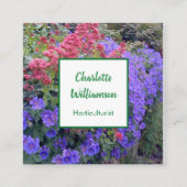 園芸家フローラ スクエア名刺 (正面)