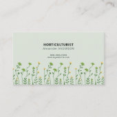 園芸家 名刺 (正面)
