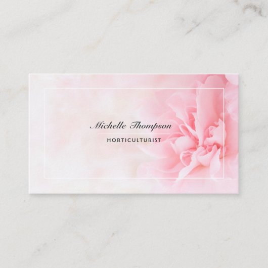 園芸家QRコードビジネスカード 名刺 (正面)