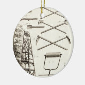 園芸工具そして移動式切り取るプラットホーム、のために セラミックオーナメント (左)