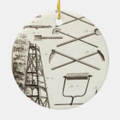 園芸工具そして移動式切り取るプラットホーム、のために セラミックオーナメント (裏面)