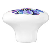 園芸愛好家デルフィニウム花 セラミックノブ (側面)