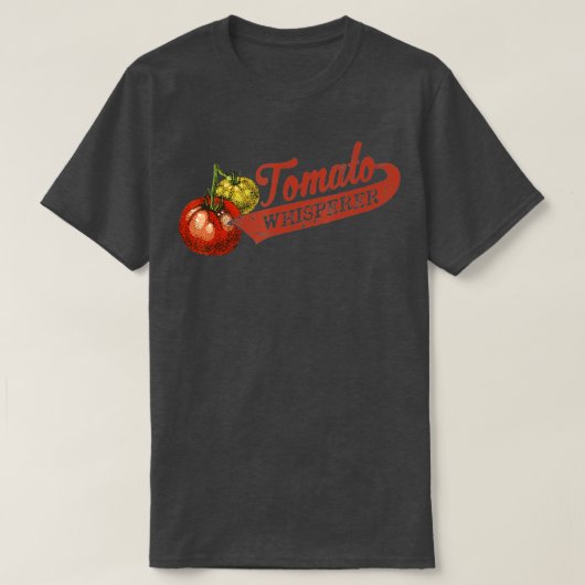 園芸愛好家Tシャツ用トマトウィスパー Tシャツ (デザイン正面)