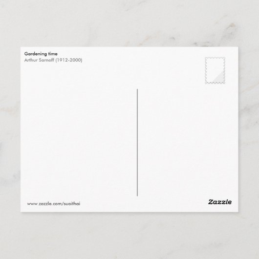 園芸時間 ポストカード (裏面)