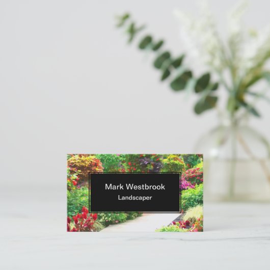 園芸最高の造園 名刺 (スタンド正面)
