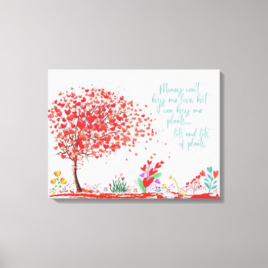 園芸植物の愛 キャンバスプリント (正面)