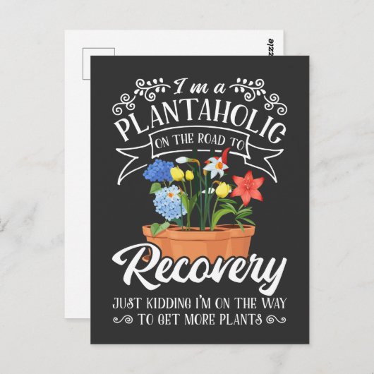 園芸熱狂する母の植物愛人家主の妻 ポストカード (正面/裏面)