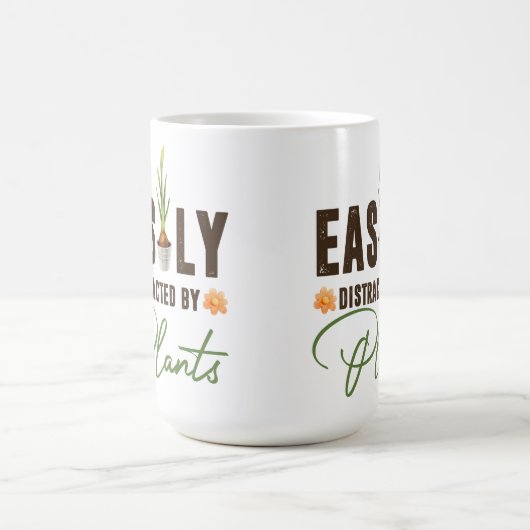 園芸用おもしろい園芸植物の球根ポットギフト コーヒーマグカップ (中央)