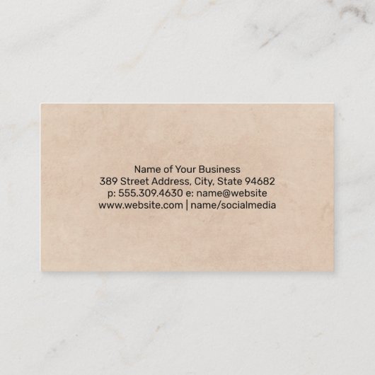 園芸用具と用品 名刺 (裏面)