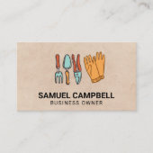 園芸用具と用品 名刺 (正面)