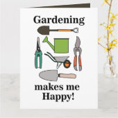 園芸用具ガーデニング カード (黄色い花)