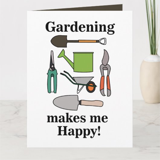園芸用具ガーデニング カード (正面)