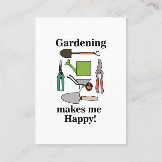 園芸用具ガーデニング 名刺 (正面)