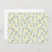 園芸用具パターン ポストカード (正面/裏面)