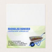 園芸用具 | 着陸機 名刺 (外部フラット)