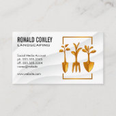 園芸用具 | 芝生を切る 名刺 (正面)