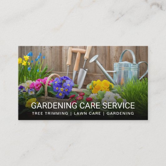 園芸用具 | 花 名刺 (正面)