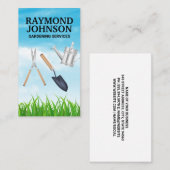 園芸用具 |草と空 名刺 (正面/裏面)