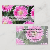 園芸用品センターの花のデザイン 名刺 (正面/裏面)