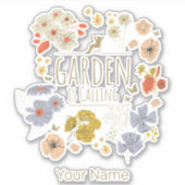 園芸用植物花ママとパパ シール (正面)