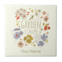 園芸用植物花ママとパパ タイル