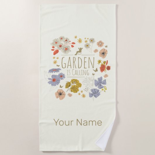 園芸用植物花ママとパパ ビーチタオル (正面)