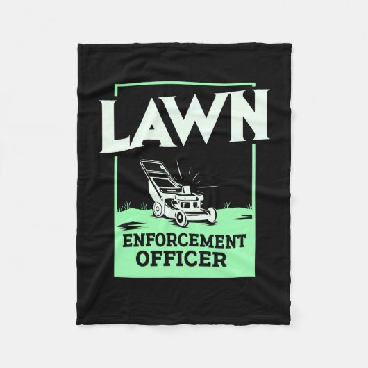 園芸用芝刈り機ギフト フリースブランケット (正面)