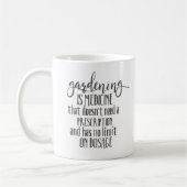 園芸用薬やる気を起こさせる引用文 コーヒーマグカップ (左)