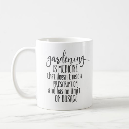 園芸用薬やる気を起こさせる引用文 コーヒーマグカップ (左)