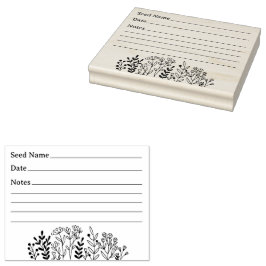 園芸種救種 ラバースタンプ