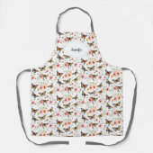 園芸花蝶パターン庭園愛好家 エプロン (正面)