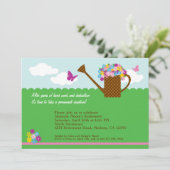 園芸退職のパーティの招待状 招待状 (スタンド正面)