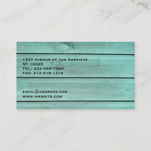 園芸造園 名刺 (裏面)